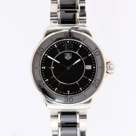 Rannekello Tag Heuer Formula One, teräs/keramiikka, quartz, ref.WAH1210, hihnan pituus 180mm, jatkopalat ja laatikko