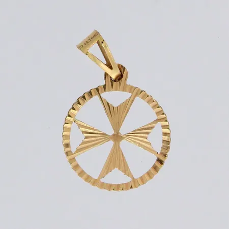 Maltan risti-riipus, korkeus 18mm, 750, paino 0,4g 