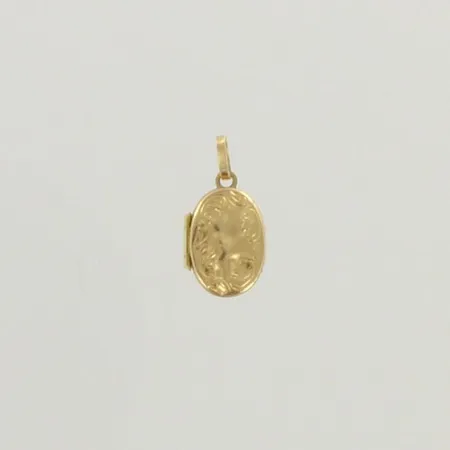 Viallinen medaljonki, korkeus 18mm, 585, paino 0,6g 