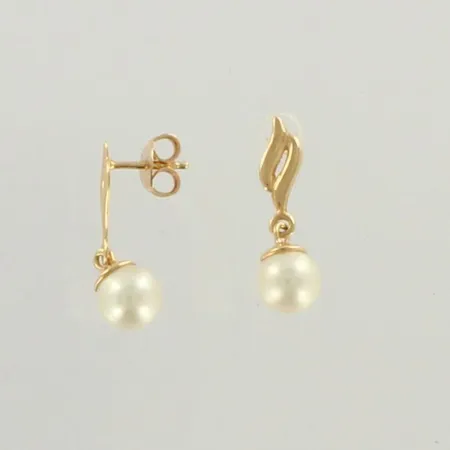 Helmikorvakorut, korkeus 20mm, 585br, paino 1,8g Paino: 0 g