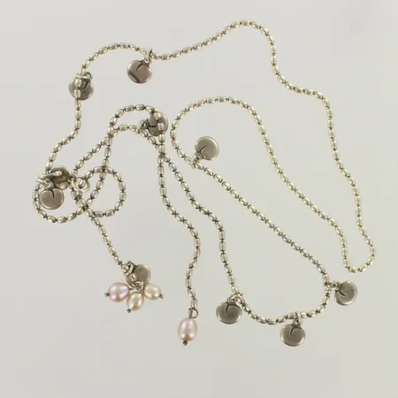 Helmikaulakoru kalevala koru vanamo, pituus 82cm, 925br, paino 25,3g 