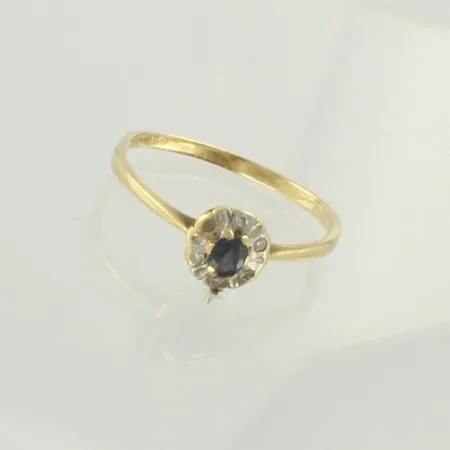 Viallinen Diana-kivisormus timanteilla 6xn.0.005ct, koko 20, 585br, paino 1,7g 