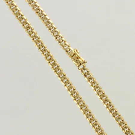 Panssarikaulaketju, pituus  48cm, leveys 5mm, 585, paino 31,8g 