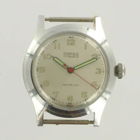 Rannekello marex, 17 jewels, mekaaninen, rungon Ø33,5mm, rannekeen leveys 18mm, ei ranneketta.