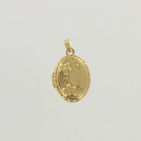 Medaljonki, korkeus 23mm, 585, paino 1,5g