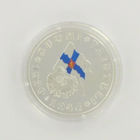 Hopea mitali, Suomi taisteli, ylipäällikkö C.G.E. Mannerheim, 925, paino 27,6g 