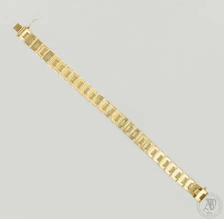 Ranneketju, pituus 190mm, leveys 10mm, tekijän leima HB, vuodelta 1963, 750, paino 19,2g