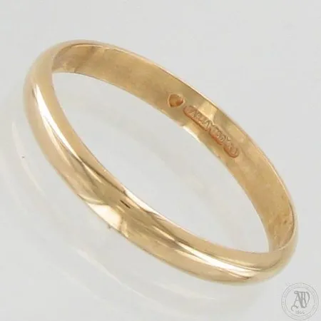 Sileä sormus, koko 21½, 750, paino 3,1g