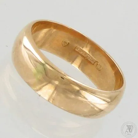 Sileä sormus, koko 18, 750, paino 6,4g