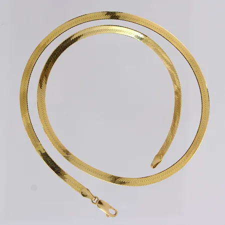 Kaulaketju, pieni painauma, pituus 46,5cm, 585, paino 7,6g