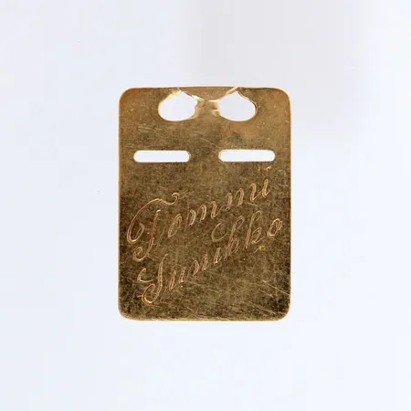Laattariipus, kaiverrettu, korkeus 23mm, 585, paino 1,3g Paino: 1,3 g
