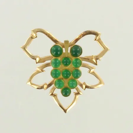 Kivirintaneula, kaiverrettu, korkeus 30mm, 585br, paino 4,5g 