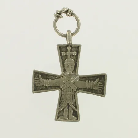 Kalevala Koru risti riipus-201, korua korjattu, korkeus 70mm, korumetallia