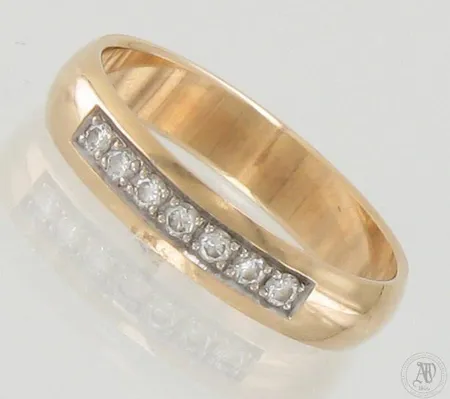 Timanttisormus 7xn.0.0.02ct, koko 17, 585, paino 2,7g Paino: 2,7 g