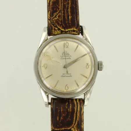 Rannekello leijona caravelle automatic, 25rubis, lasi viallinen, rungon Ø35mm,  käytön jälkiä, ranneke ei alkuperäinen , rannekeen pituus 180-210mm
