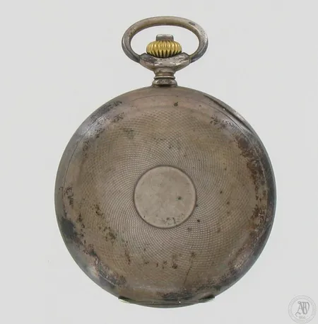 Hopeinen taskukello Oska Prima, 17-kivinen, FFBA 42, 733019, taulun Ø 52mm, taulu viallinen, 800br, paino 84,6g