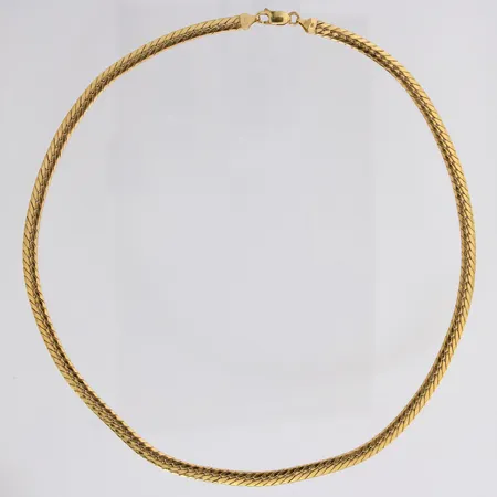 Kaulaketju, pituus 45cm, 585, paino 12,2g Paino: 12,2 g