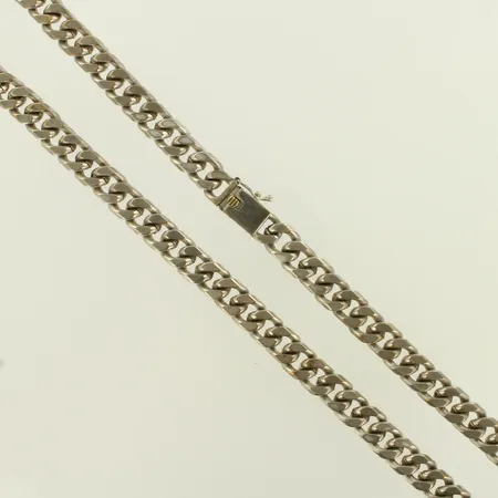 Panssarikaulaketju, leveys 10mm, pituus 55,5cm, paino 118,2g, korumetallia