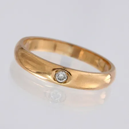 Timanttisormus 1xn.0.05ct, koko 17¼, 585, paino 2,8g Paino: 2,8 g