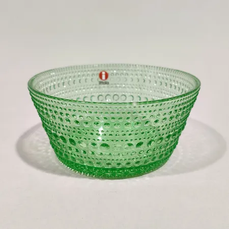 Jälkiruokakulho Iittala, Kastehelmi, Ø 110mm, vihreä  Lähetetään postipakettina.