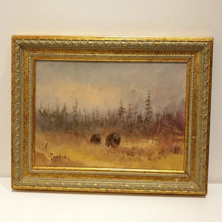 Öljyvärimaalaus, Väinö Juntura, 32 x 23cm Lähetetään postipakettina.