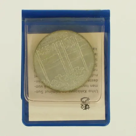 Juhlaraha, Urho Kekkonen 1975, nimellisarvo 10 markkaa, 500, paino 23,6g 