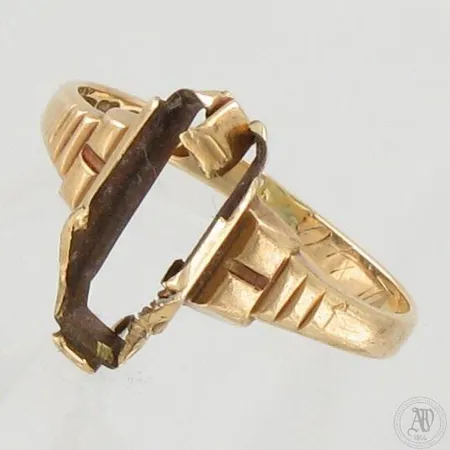 Viallinen sormus, 585, paino 2,5g 