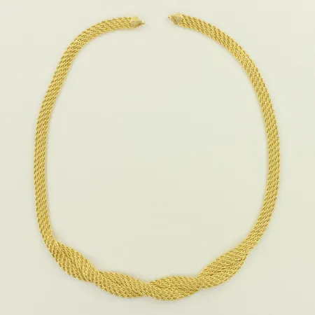 Kaulaketju, lukko puuttuu, pituus 46cm, 585, paino 13,1g 