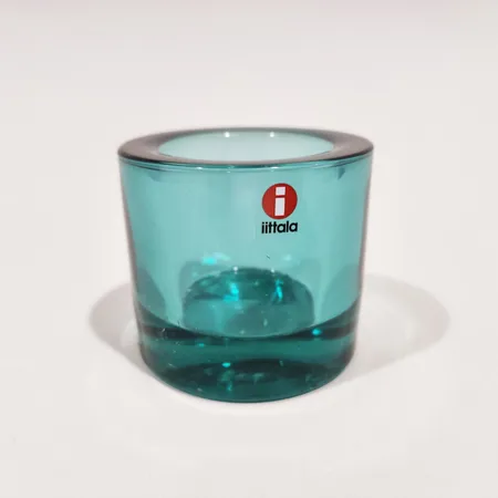 Tuikkulyhty, Iittala Marimekko, korkeus 60mm, kulumia, smaragdi.