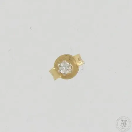 Timanttikorvakoru 1xn.0.01ct, 585, paino 0,2g 