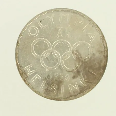 Olympiaraha Suomi, 500 markkaa, Olympia XV Helsinki 1952, 500, paino 11,9g