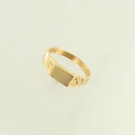 Kanta-kastesormus, kaiverrettu, koko 10½, 585, paino 0,8g 