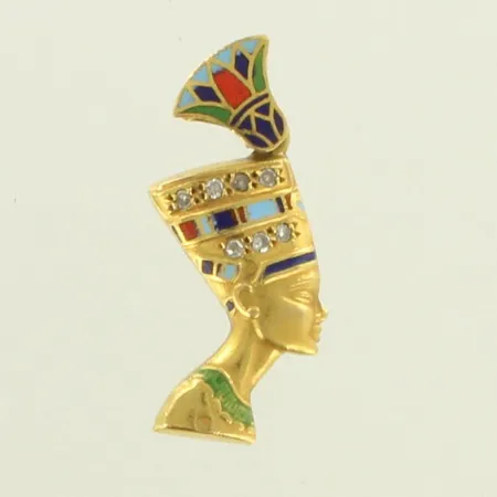 Emaloitu riipus timanteilla 7xn.0.01ct, 750br, paino 4,9g 