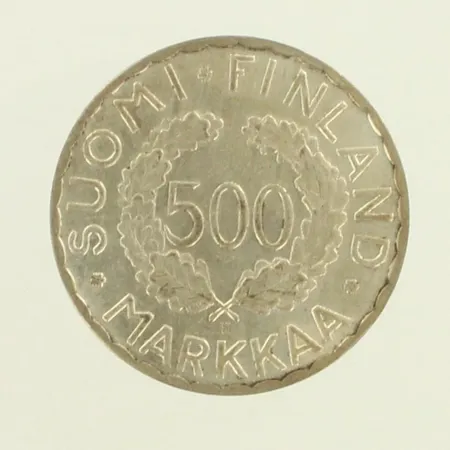 Olympiaraha Suomi, 500 markkaa, Olympia XV Helsinki 1952, 500, paino 12,2g