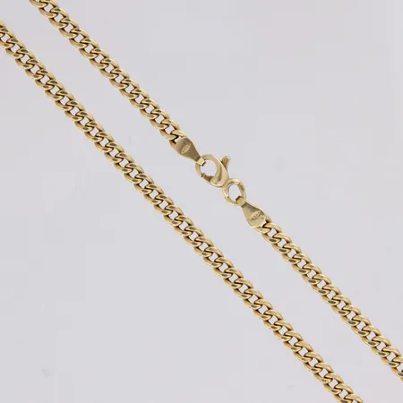 Panssarikaulaketju, ontto, pituus 50,5cm, leveys 3,5mm, 585, paino 7,2g Paino: 7,2 g