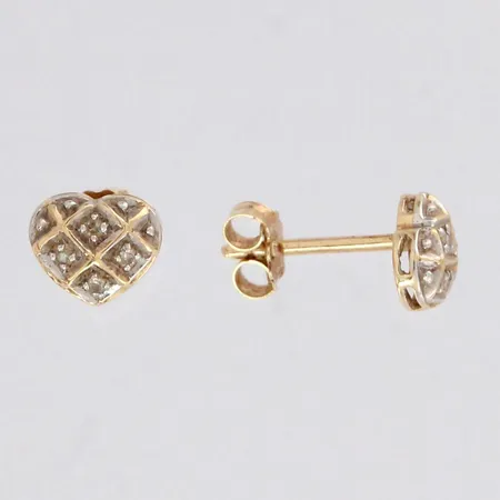 Timanttikorvakorut 8xn.0.005ct, korkeus 7mm, 585, paino 0,9g Paino: 0,9 g
