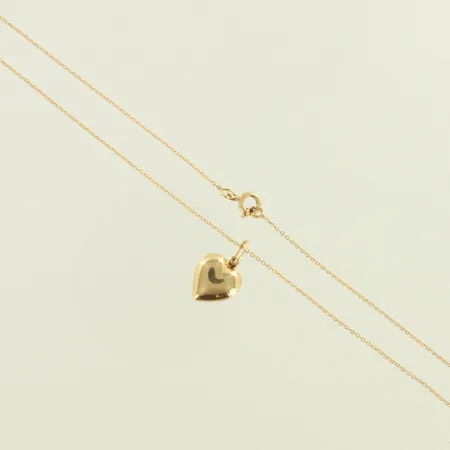 Kaulakoru, riipuksen korkeus 20mm, ketjun pituus 45cm, 585, paino 2,5g