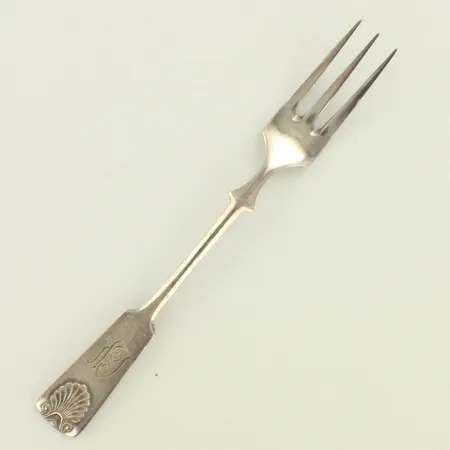 Leikkelehaarukka, Musla, kaiverrettu, pituus 115mm, 813, paino 10,5g 