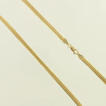 Kaulaketju, pituus 45,5cm, leveys 5mm, 585, paino 18,4g