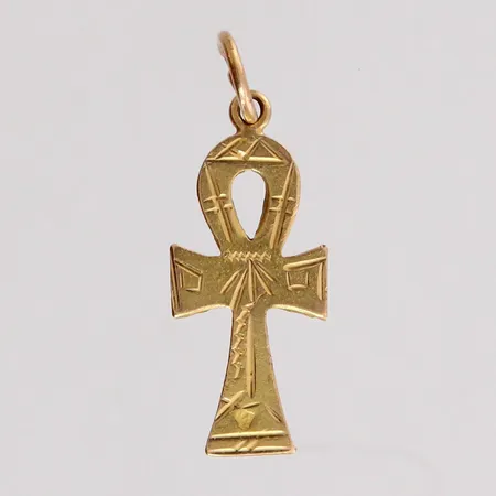 Ankh-risti, korkeus 26mm, 585, paino 0,8g Paino: 0,8 g
