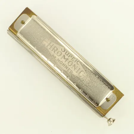 C-Huuliharppu Hohner, The Super Chromonica, made in germany, laatikko ja ohjeet