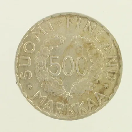 Olympiaraha Suomi, 500 markkaa, Olympia XV Helsinki 1952, 500, paino 12,0g