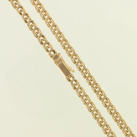 Bismarck-kaulaketju, pituus 59,5cm, leveys 5mm, 585, paino 19,6g 