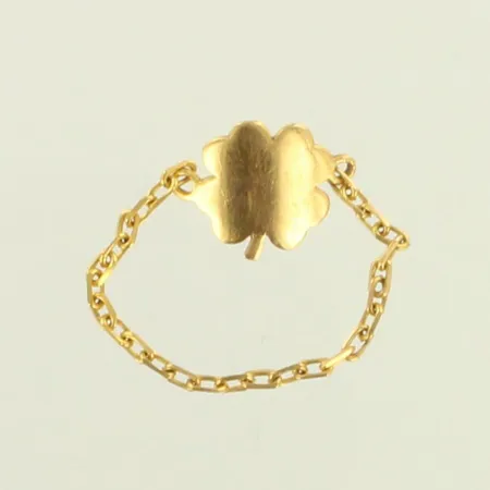 Ketjusormus, koko 18½, 875, paino 1,2g 