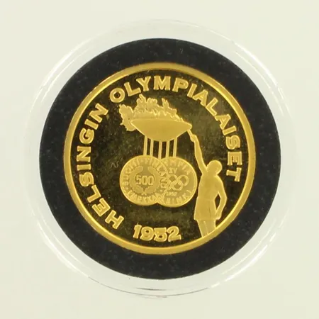Kultaraha, Helsingin olympialaiset 1952, s:n 000264, 999, paino 12,0g 