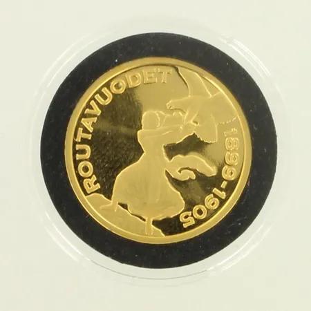 Kultaraha, Routavuodet 1899-1905, S:N 000615, 999, paino 12,0g 