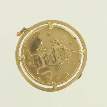 Viallinen riipus, 585, paino 3,8g 