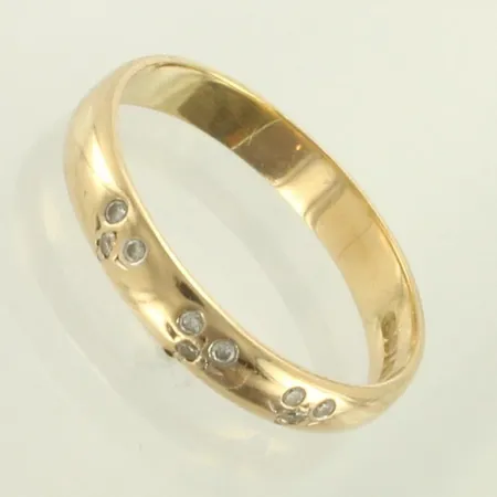 Timanttisormus 9xn.0.01ct, koko 20½, 585, paino 3,4g 