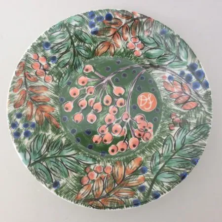 Matala lautanen, Hubertus, Pro Arte 1994, Dorrit Von Fieandt, Arabia, Ø16,5cm.