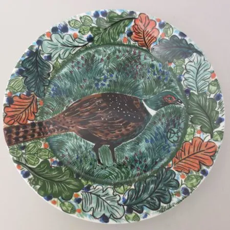 Matala lautanen, Hubertus, Pro Arte 1994, Dorrit Von Fieandt, Arabia, Ø26cm. 